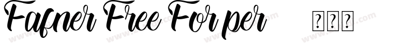 Fafner Free For per字体转换